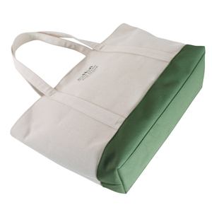 Sacs fourre-tout en toile robuste réutilisables de 10 L avec double poignée pour la plage, les voyages et les pique-niques, avec poche intérieure et motif lettres - Product Image 4