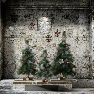 Adornos Ecológicos de Plástico para Árbol de Navidad, Decoraciones para Arreglos de Escenarios de Escritorio - Product Image 3