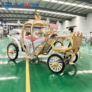 Wedding Decoration Centerpiece Gold Metal Mobile Wire Princess Pumpkin Horse <b>Cart</b> cinderella Carriage <b>Candy</b> <b>Cart</b> - Product Image 5