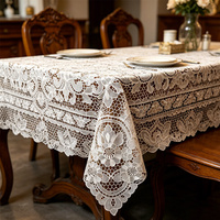 Nappe en tissu brodé de dentelle, tissée avec motif brodé, 100 % polyester, couleur personnalisable, pour usage domestique – Vente directe usine