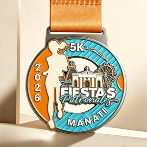 Vervaardigt Marathon Race Finisher Running Award Custom Metalen Ambachtelijke Medallas Sport Medailles Met Lint - Product Image 2