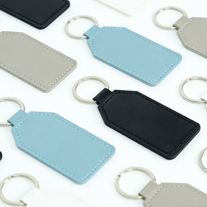 Hot Selling Hotel/Motel Room <b>Key</b> <b>Ring</b> Rectangle Real Leather <b>Key</b> <b>Ring</b> Holder With Customized Logo - Product Image 6