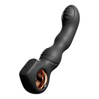 Masseur de prostate, vibrateur prostatique, plug anal, jouet sexuel pour orgasme anal avec anneau de maintien, 10 fréquences, support de logo personnalisé, emballage