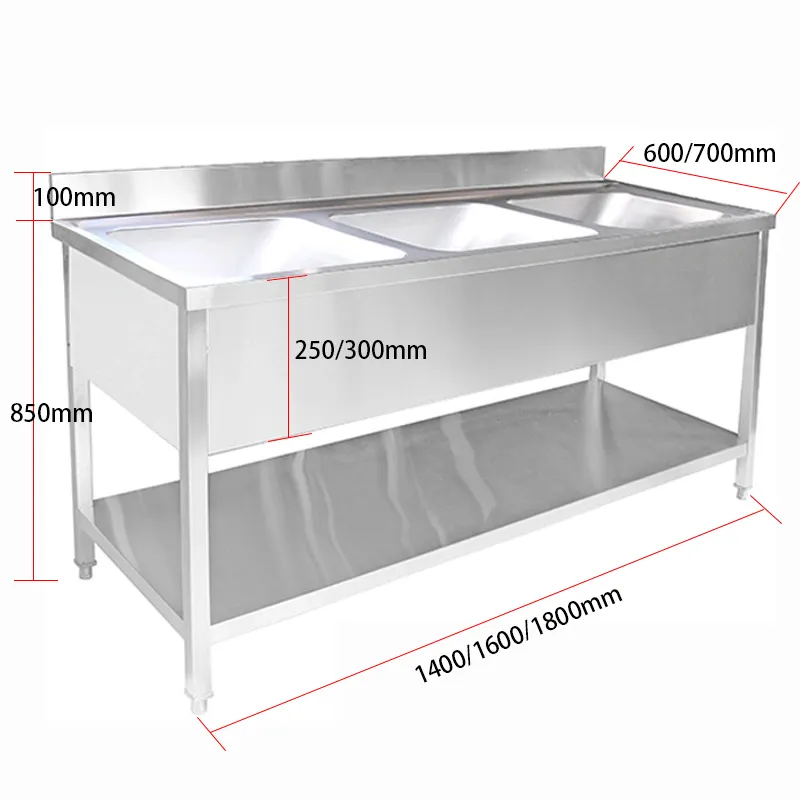 New Product Hot Sale Washing Sink Used Commercial Stainless Steel Sinks Stainless Steel Apron Front Kitchen Sink