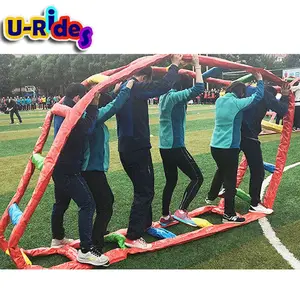 Juego de team building personalizado al por mayor, paseo interactivo, carrera, círculo inflable para actividades eliminatorias