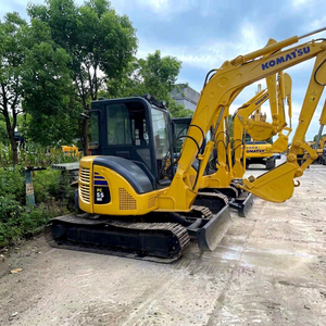 Excavadora usada Komatsu PC55 mini en buen estado con pocas horas de trabajo. Excavadora usada de 5 toneladas - Product Image 1
