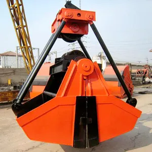 China Fabrik Industrie Doppelt räger Radio Fernbedienung Clam shell Grab Bucket für Schlacke und Eisenpulver zum Verkaufs preis