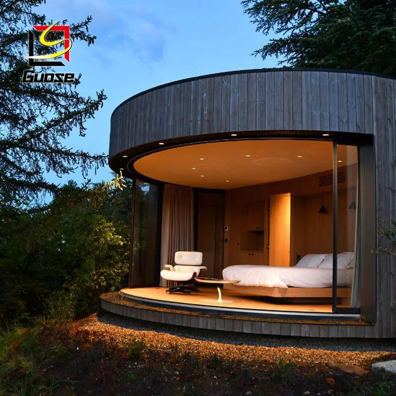 Luxury Prefab House Pod Home Glamping Geodesic Dome Resort Round House