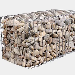 供应商2X2焊接丝网石笼石笼箱网尺寸，用于河岸保护