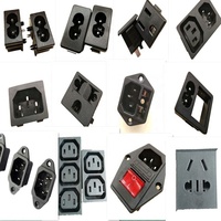 Prise de courant AC C13 C14, fiche d'alimentation AC250V 10A, 3 broches, montage sur panneau, adaptateur mâle IEC C14, connecteurs de prise de courant