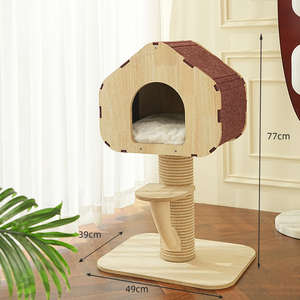 Arbre à <span class=keywords><strong>chat</strong></span> en sisal de haute qualité avec niche, structure stable, meubles multifonctions <span class=keywords><strong>pour</strong></span> chats d'intérieur - Product Image 2