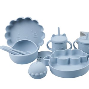 Vaso de Alimentación para Bebés Más Vendido, Ecológico, Libre de BPA, de Silicona, con Flujo Medio, Plato Divisor para Niños, Set de Alimentación con Tapete y Caja de Regalo - Product Image 5