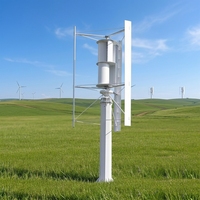 Éolienne verticale robuste de 50 kW, 380 V, pales en aluminium, IP54, installation facile, CE