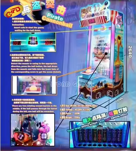 2026 IFD Pirate <span class=keywords><strong>Cannonball</strong></span> Ticket Machine de jeu d'arcade anglaise à monnayeur en plastique - Product Image 3