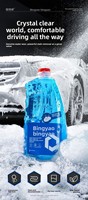 Glodway Liquide Nettoyant Cristal Bleu, Détachant Saleté et Taches d'Insectes, Protection Peinture, Détergent Entretien Automobile, Shampoing Voiture Haute Mousse avec Cire
