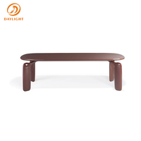 Table de salle à manger en bois massif de noyer à bord vif, style nature moderne, meubles de maison abordables, taille personnalisée