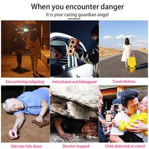 充電式アンチウルフアラーム女子学生自己防衛キーチェーン個人的なセキュリティデバイス - Product Image 2