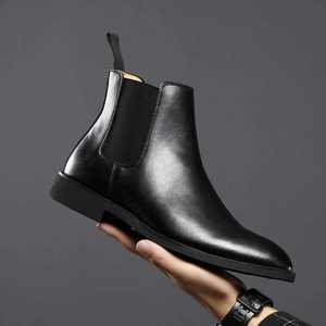 Bottes de travail classiques pour hommes, tendance et polyvalentes, pour le printemps et l'été, chaussures décontractées d'extérieur pour hommes, pointe pointue, chaudes - Product Image 4