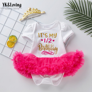 Ropa Infantil para Niñas, Vestido <span class=keywords><strong>de</strong></span> una Pieza con Dibujos Animados, Bonito <span class=keywords><strong>y</strong></span> Moderno, para Cumpleaños, <span class=keywords><strong>de</strong></span> <span class=keywords><strong>6</strong></span> <span class=keywords><strong>Meses</strong></span> a 2 Años - Product Image 2
