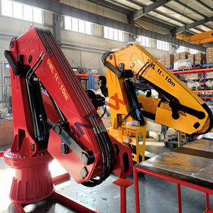 HNTIWIN 품질 보증 공장 1 2 3 톤 해양 유압 360도 회전 슬루잉 너클 붐 선박 크레인 - Product Image 5