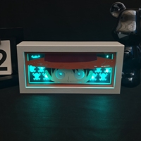 Lampe de table lumineuse d'anime haut de gamme la plus vendue, en papier découpé, ornement artistique de luxe pour l'intérieur, idéale pour l'entrée ou le meuble à chaussures