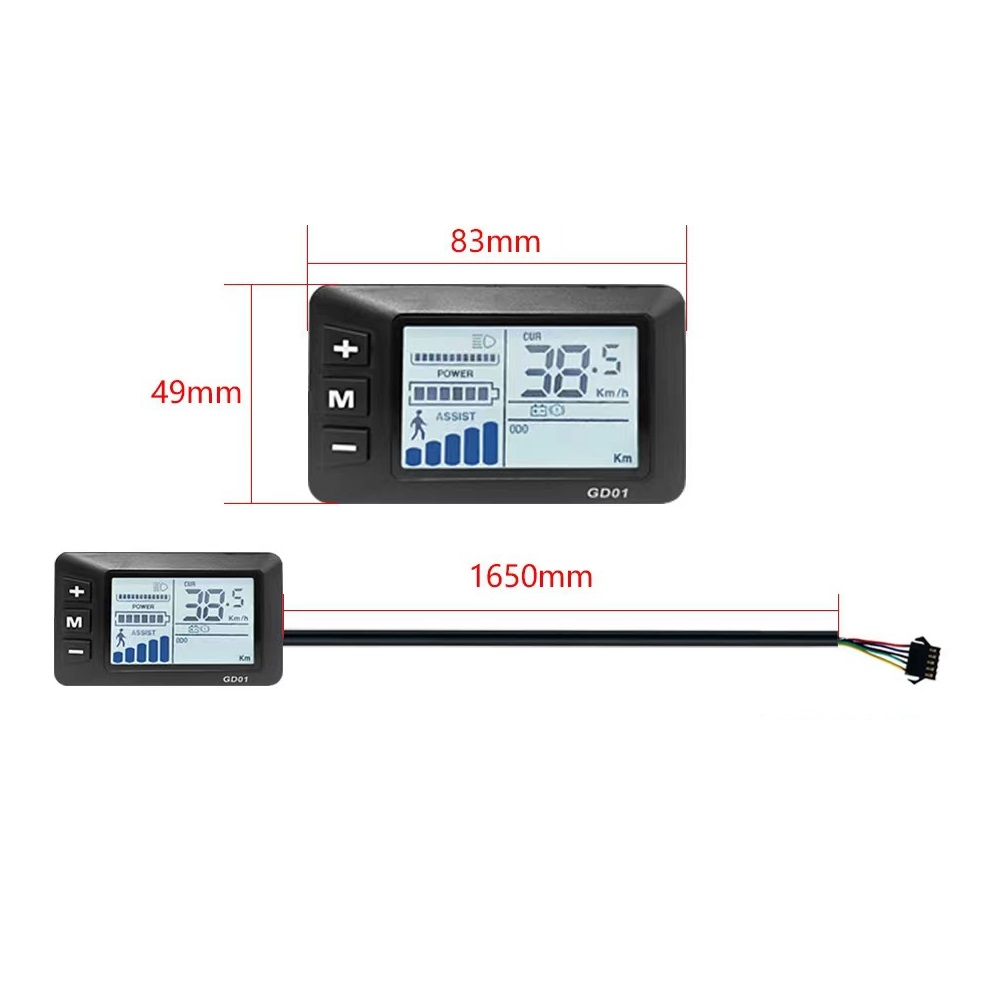 Bike Odometer Seprendi 36V 48V Electric Bike GD01 LCD Display Panel Bike Odometer Seprendi 36V 48V Electric Bike GD01 LCD Display Panel