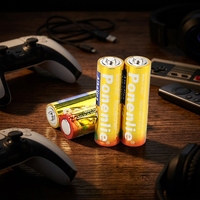 Baterai Super Alkaline Ukuran AA 1.5V LR6 0.3 Energi Listrik Merek Pribadi OEM untuk Senter Remote Control