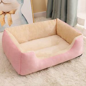 Venta al por mayor de fábrica, cama personalizada para mascotas, nido suave para perros, rectángulo grande, doble uso, doble cara, transpirable, sofá cama para perros y gatos - Product Image 4