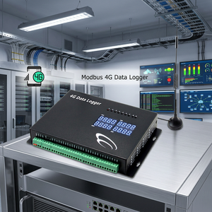 เครื่องบันทึกข้อมูล 4G Modbus ระบบเตือนภัยไร้สายพร้อมบริการ SMS ระบบเก็บข้อมูล - Product Image 1