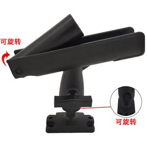 Soporte para caña de pescar, soporte para caña giratoria de ABS ajustable de 360 ​​grados para equipo de pesca en bote y kayak - Product Image 3