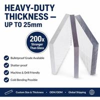 Plaque solide en polycarbonate 1 mm transparente, protégée contre les UV, pour protection de machine, fournisseur d'usine en Chine