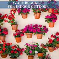 Support mural rond en acier pour pot de fleurs suspendu, support de balcon pour plantes, fabrication directe en usine