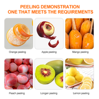 Fruit- en groenteschiller van roestvrij staal, geschikt voor sinaasappel, citroen, kiwi en persimmon.