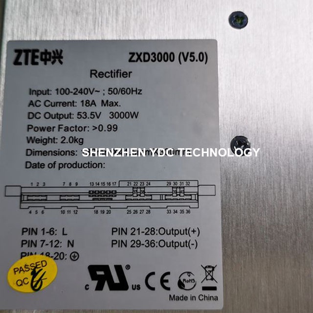 48V 3000W Rectifier Module ZTE ZXD3000 (V5.0) for BTS - Reliable