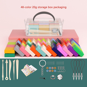 Offre Spéciale : Kit de Pâte à Modeler en Argile Polymère 50 Couleurs, Argile à Cuire au Four DIY avec Outils de Sculpture, Accessoires et Boîte de Rangement Portable - Product Image 2