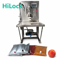 Machine de remplissage HiLock à haute efficacité contrôlée par PLC de 100L/220L/500L pour jus, purée, bouteilles en plastique, bouteilles en verre et sachets