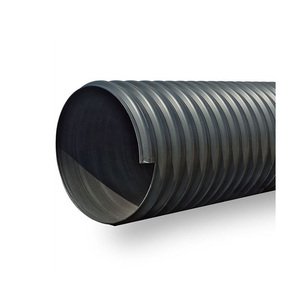 Tuyau ondulé renforcé en HDPE avec ceinture en acier, diamètres DN300, 400, 500, 600, 800 mm, pour l'évacuation des eaux usées municipales et des eaux de pluie - Vente chaude - Product Image 1
