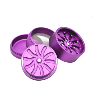 63mm 4-Layer Vortex Dry <b>Herb</b> <b>Grinder</b> Aluminum with Pollen Scraper - Product Image 2