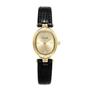 Reloj de Mujer Cuadrado Retro, Diseño Artístico y Simple, Correa de Cuero Pequeña y Elegante, Reloj de Cuarzo - Product Image 1