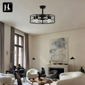 20-inch European-style living room decorative <b>remote</b>-<b>controlled</b> silent dimmable DC modern LED <b>ceiling</b> fan - Product Image 6