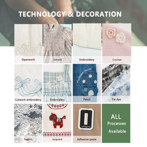 Chemisiers pour filles YOEHYAUL C3663 100% coton tissé pour adolescentes et petites filles, chemisiers à manches longues à imprimé floral pour enfants de 2 à 14 ans - Product Image 5