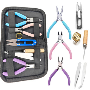 Juego de Herramientas de Joyería de 4.5 Pulgadas, 8 Piezas, Alicates de Joyería Multifuncionales, Alicates de Punta Fina, Tijeras, Pinzas, Juego de Kits - Product Image 6