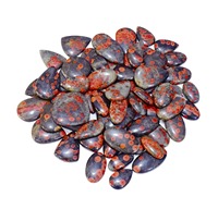 Pierre précieuse naturelle en obsidienne d'arachide polie, fabriquée en Inde, pour la création de bijoux personnalisés et de créations artisanales, disponible en promotion.