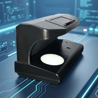 Détecteur de billets LED en plastique de haute qualité avec loupe MG WM, batterie lithium-ion, écran LCD, détection 600 billets/minute, double fonction