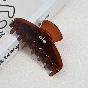 Nuovissime Pinze per Capelli in Acetato Monocolore con Logo, Design di Tendenza, Molto Vendute per Uso Quotidiano, Accessorio di Moda - Product Image 2