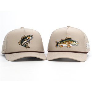 Cappello a 5 Pannelli con Logo Ricamato e Cordino Marrone, Colore Caffè, Prezzo all'Ingrosso - Product Image 3