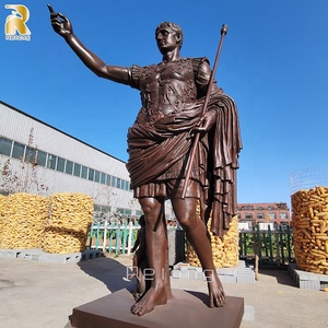 Estatua de metal de tamaño real para decoración artística, escultura personalizada de gran tamaño, antigua, al aire libre, bronce, <span class=keywords><strong>Caesar</strong></span>, jardín - Product Image 2