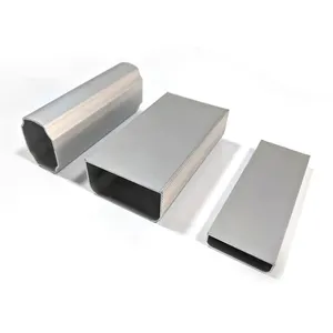Disesuaikan ukuran berbeda bagian kotak Aluminium tabung pipa kosong Aluminium Sqare berongga bagian tabung