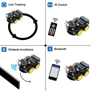 <span class=keywords><strong>LAFVIN</strong></span> Intelligente multi-fonctionnelle Kit Voiture <span class=keywords><strong>Robot</strong></span> pour Arduinos avec Tutoriel - Product Image 2