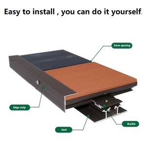 Suelo Cuadrado Moderno de Aleación de Aluminio para Terraza Exterior, Fácil de Instalar, Antideslizante, Libre de Cuidado, para Exteriores - Product Image 5